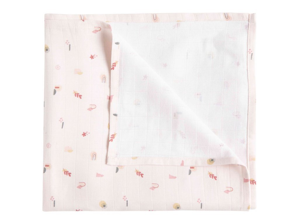 Mušelínová plenka 110x110 cm - Luma Sunset shapes