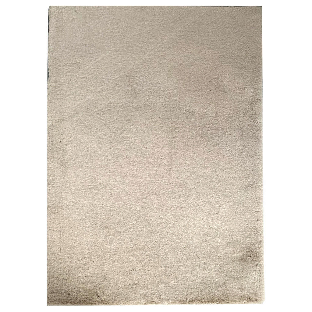 KOBEREC S VYSOKÝM VLASEM, 130/190 cm, béžová