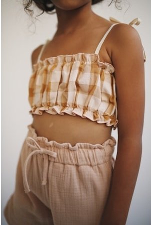LiiLU dívčí mušelínové šortky SS24 - 062 nude Velikost: 92