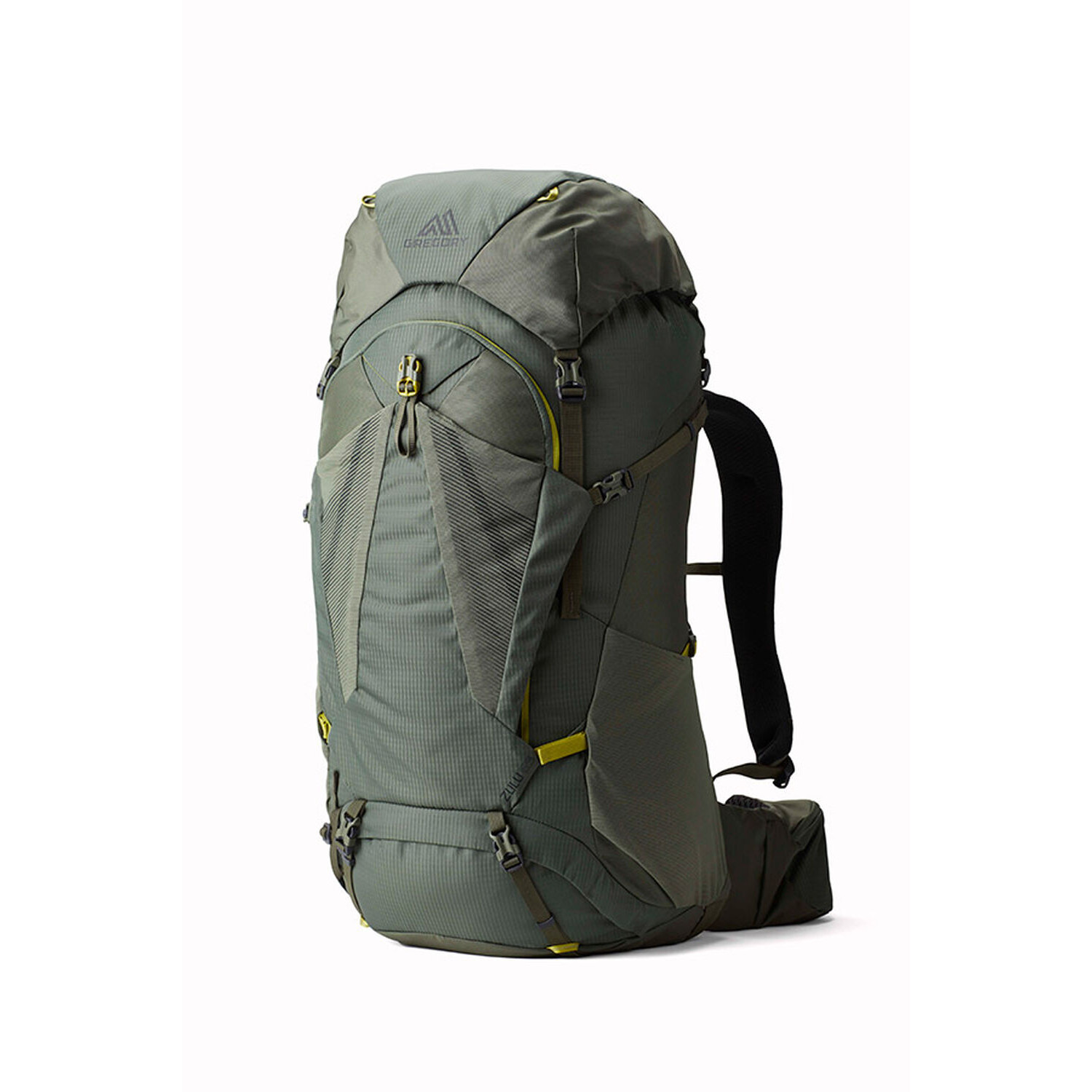 Pánský batoh Gregory Zulu 65 Plus Size Velikost zad batohu: M/L / Barva: zelená/šedá