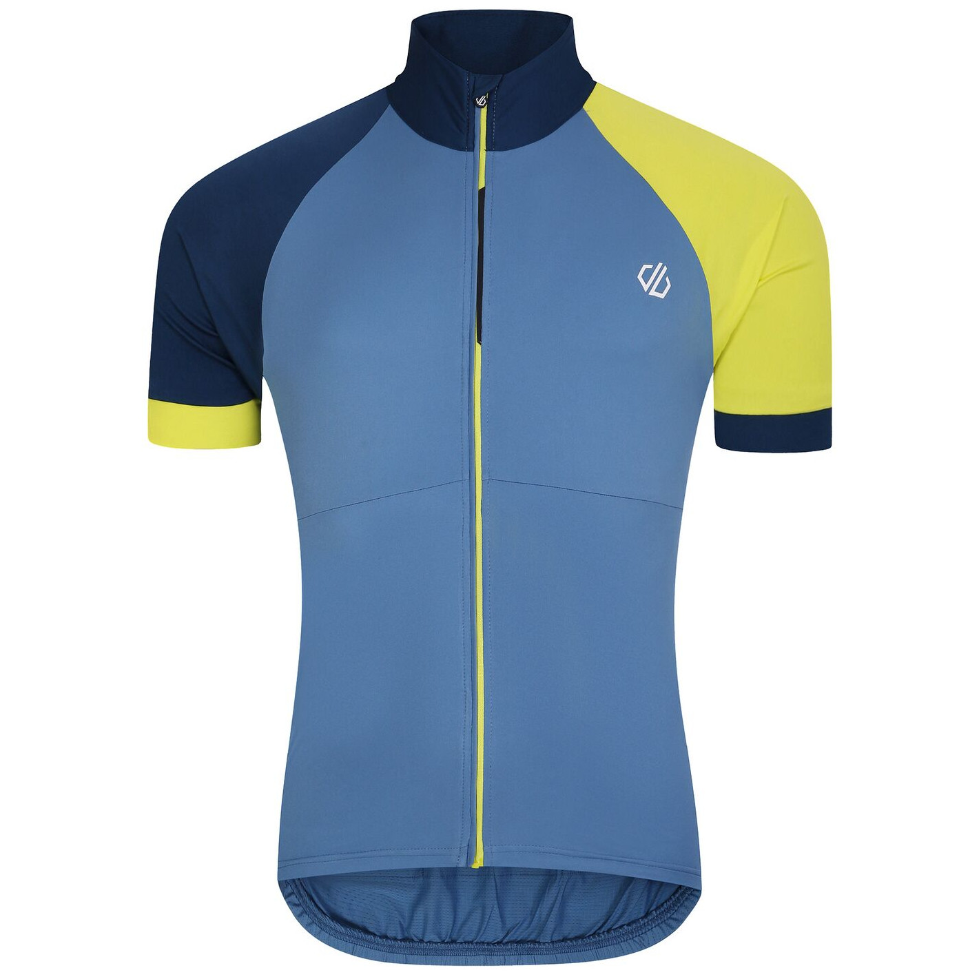 Pánský cyklistický dres Dare 2b Protraction III Jersey Velikost: L / Barva: modrá/žlutá
