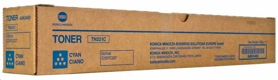 Minolta Toner TN-221C, azurový do bizhub C227, C287 (21k), A8K3450