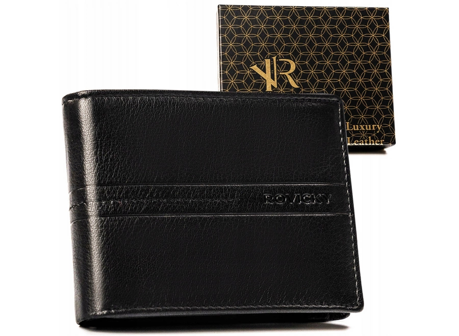 Rovicky Pánská kožená peněženka Shosamu černá One size