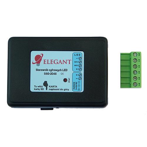 Music Kontroler RGB IC ELEGANT S60-2048M 12V pro digitální pásky ws2811/ws2812  max. 2048px