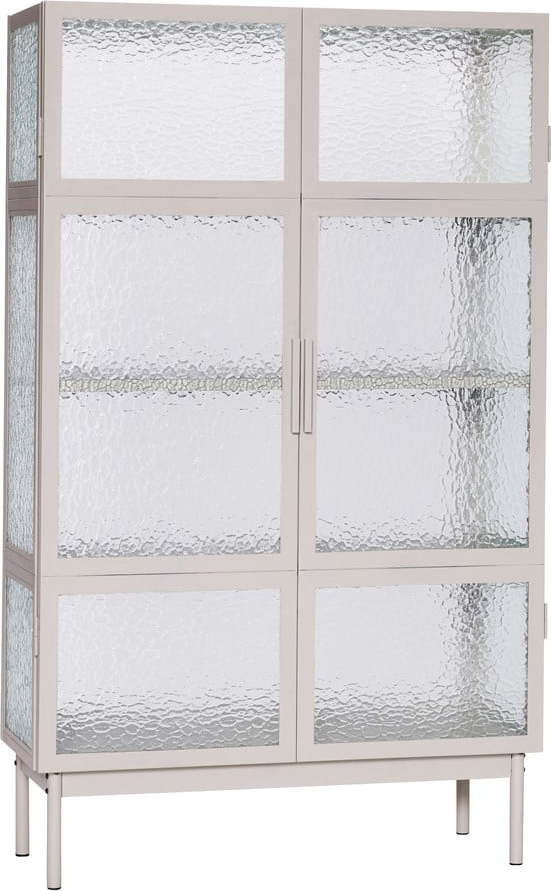 Bílá kovová vitrína 92x151 cm Plex – Hübsch
