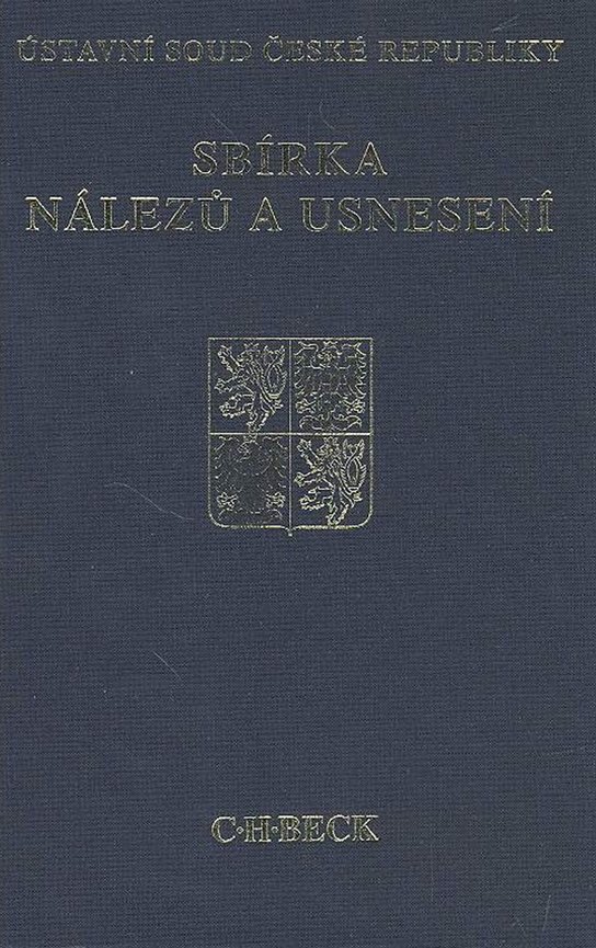 Sbírka nálezů a usnesení ÚS ČR, sv. 58