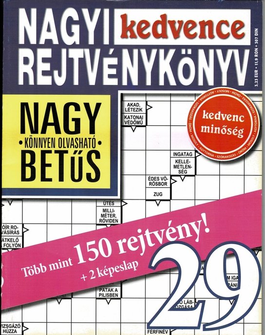 Nagyi kedvence rejtvénykönyv 29