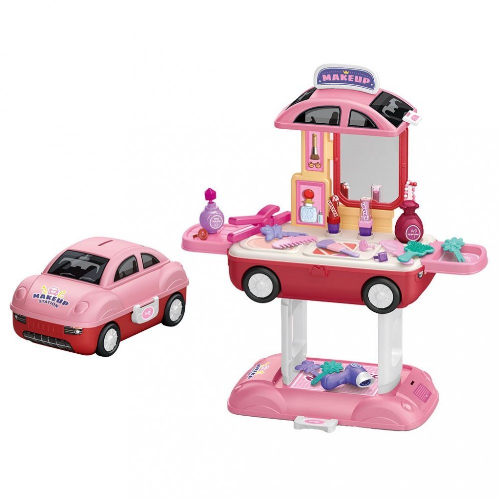 Dievčenský kozmetický salón v aute 2 v 1 BABY MIX
