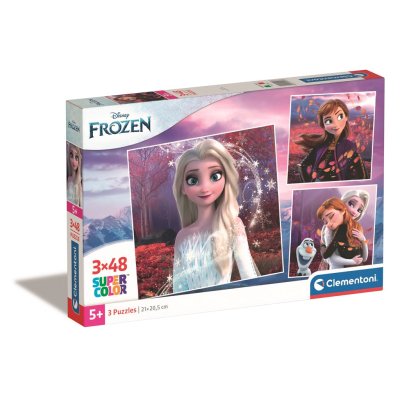 Clementoni - Puzzle 3x48 Square Disney Frozen