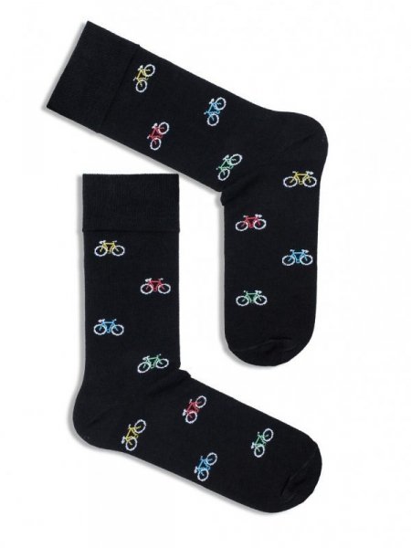 Milena 0125 Avangard malá kola Pánské ponožky 39-42 černá