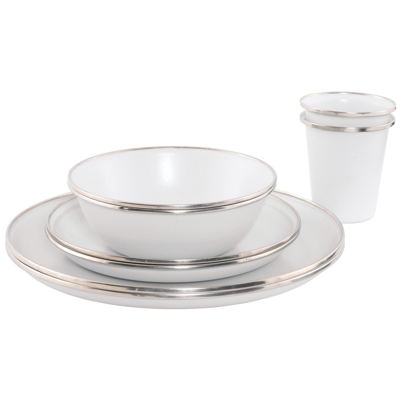 Sada nádobí Outwell Delight 2 Person Dinner Set Barva: bílá