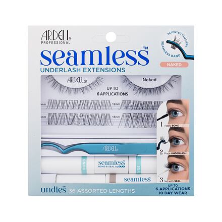 Ardell Seamless Underlash Extensions Naked dámské sada: trsové řasy Naked 36 ks + lepidlo Duo Bond & Seal 8,7 g + odstraňovač lepidla Duo Remover 5 g + aplikátor 1 ks