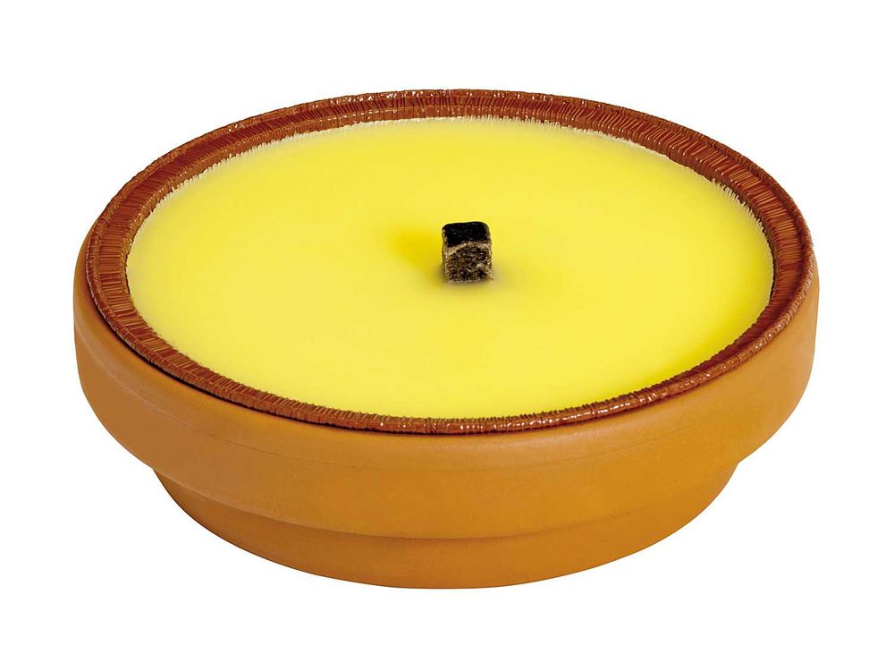 Petali Citronella vonná svíčka v terrakotové misce - hoření 10h