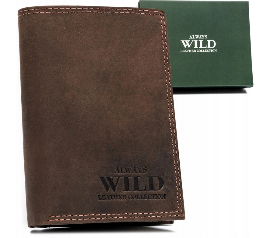 Always Wild Pánská kožená peněženka Bloodwound hnědá One size