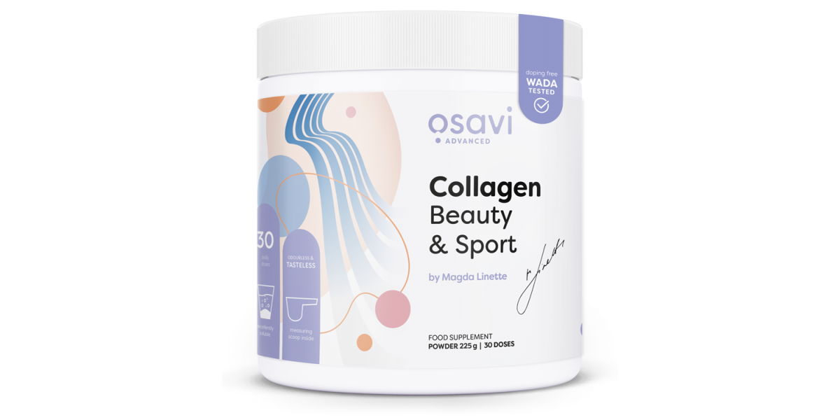 Osavi Collagen Beauty & Sport, kolagen prášek, 225 g
