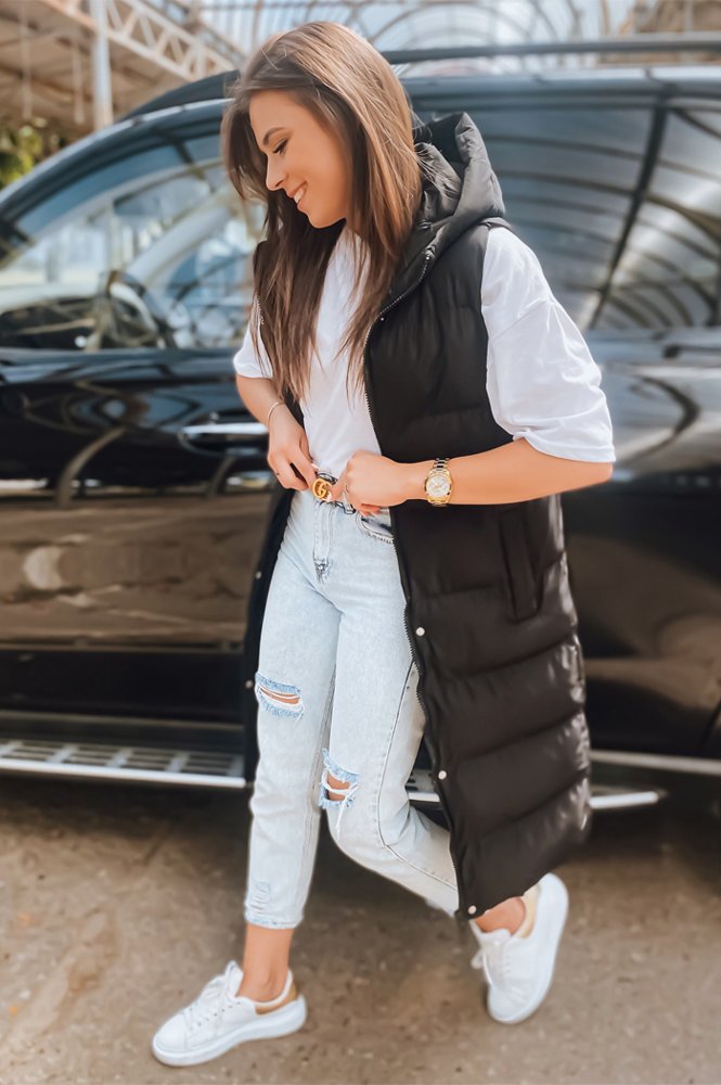 Dstreet Dámská prošívaná vesta ELLA černá TY3030 S