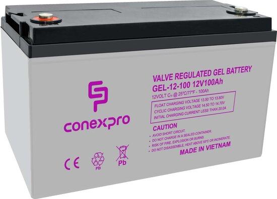 Baterie Conexpro GEL-12-100 GEL, 12V/100Ah, T16-M8, Deep Cycle , GEL-12-100