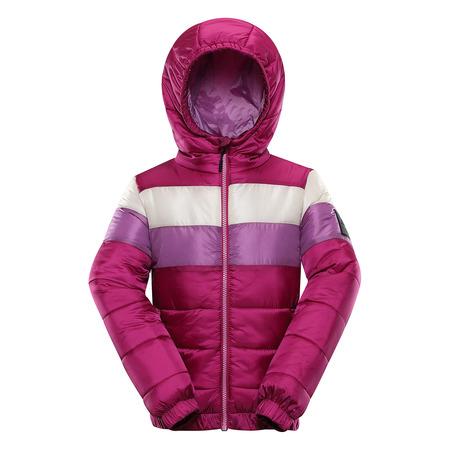 ALPINE PRO Dětská hi-therm bunda KISHO fuchsia red 116-122