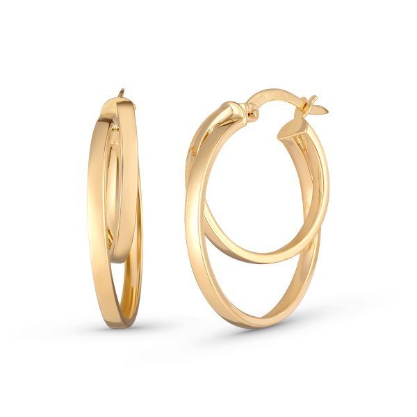 Náušnice bez kamenů 231-493-000528 2.60g