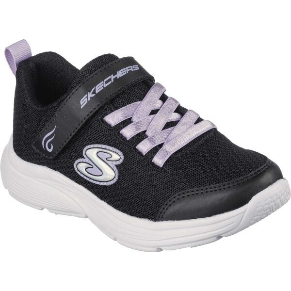 Skechers WAVY LITES Dětská vycházková obuv, černá, velikost