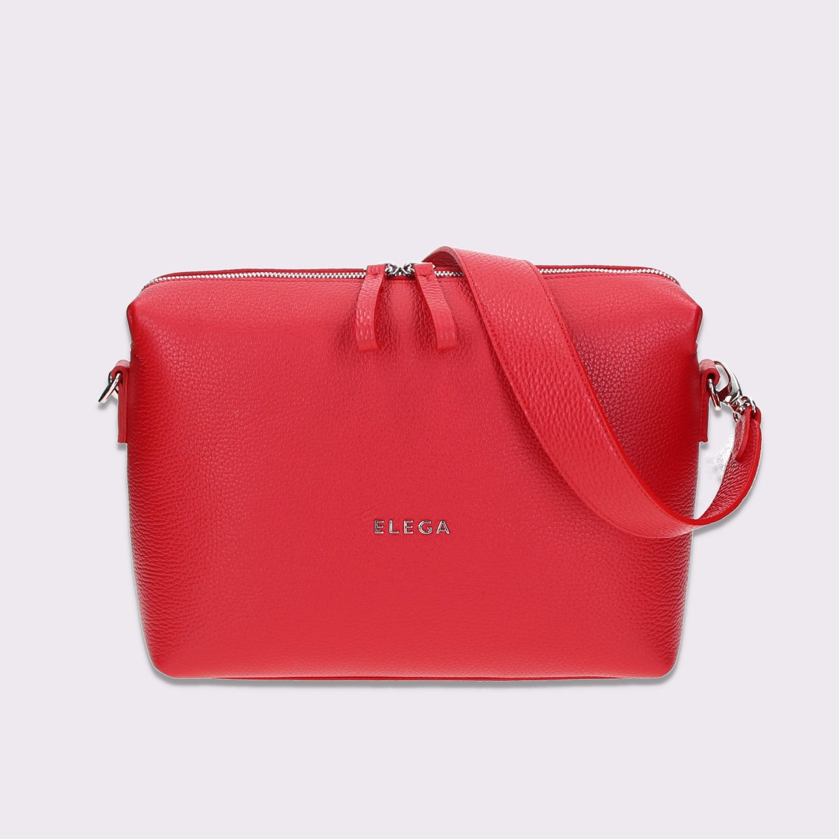 ELEGA Kabelka na rameno Hills červená/stříbro
