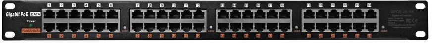 Conexpro POE-PAN24-GB, 24x100/1000, patch panel , pasivní PoE, rack 19
