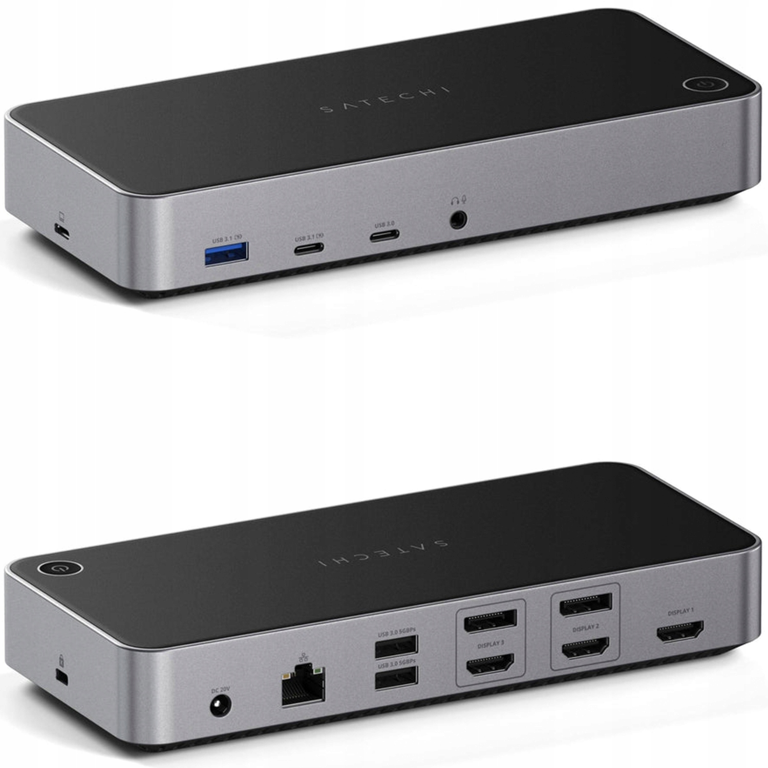 Satechi adaptér pro Mac Hub, Dokovací stanice DisplayPort, Hdmi, Usb-c, Usb-a