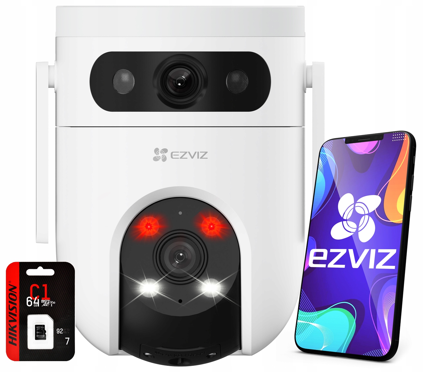 WiFi otočná kamera Dual Lens H9C Ezviz 2v1 Autotracking Dual Light 2K