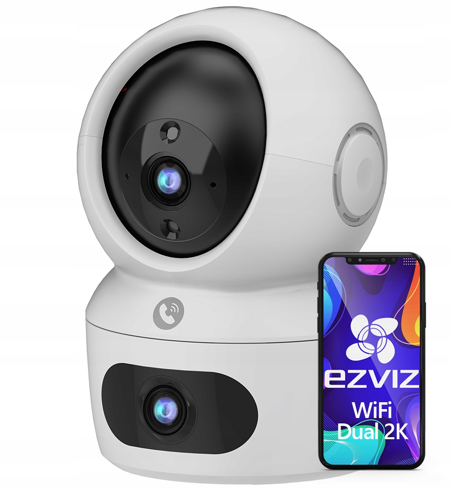 Otočná kamera Ezviz H7c Dual 2K+ 2x 4Mpx AutoTracking Detekce Aplikace