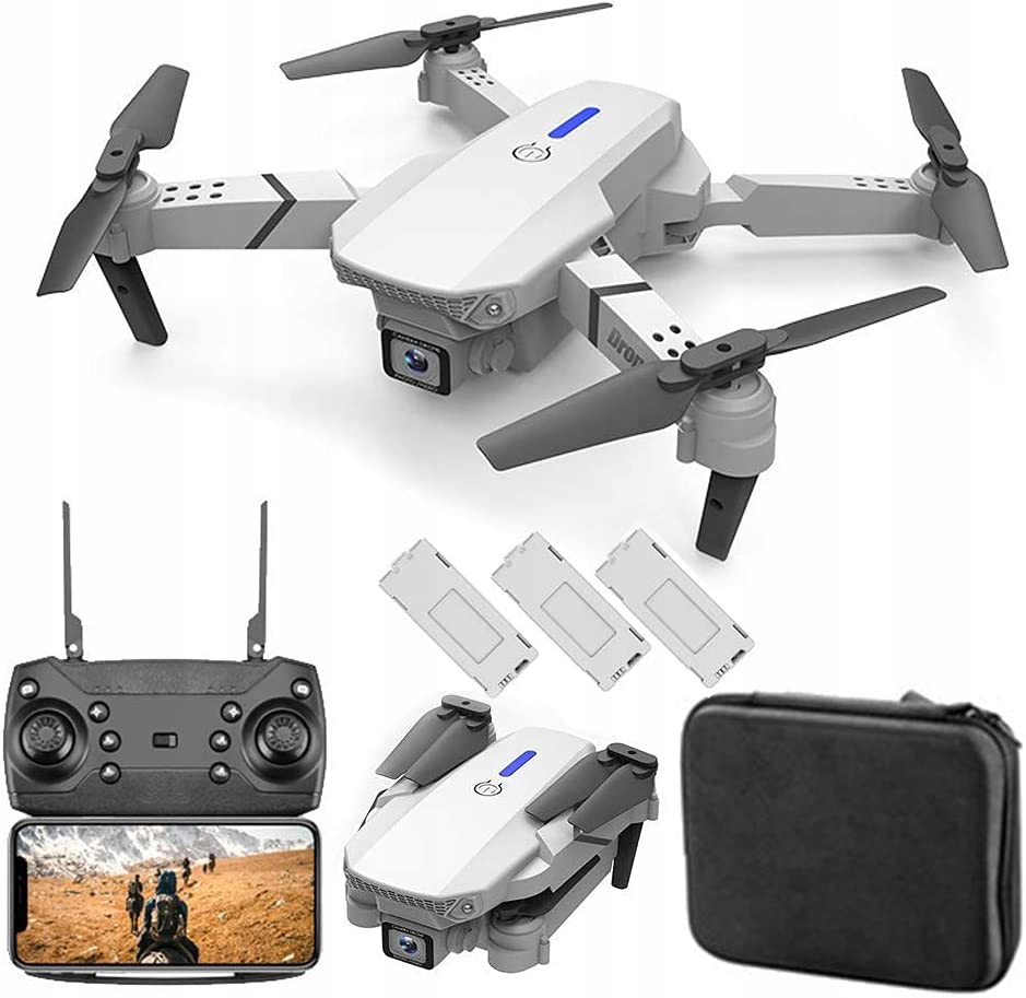 Dron LS-E525 4K Kamera 3X Dlouhá Výdrž Baterie