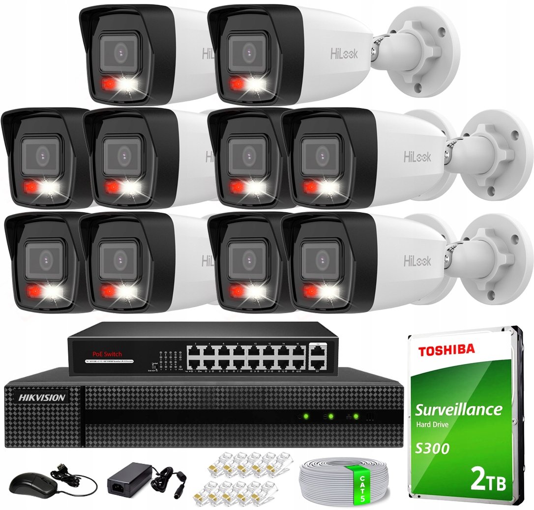 Monitorovací sada Hikvision IPCAM-B4-30DL HWN-4216MH Set 4MP