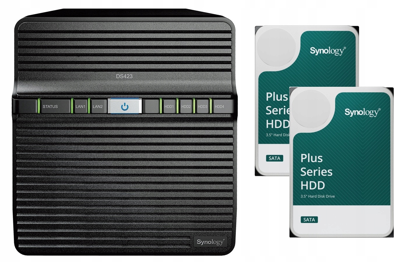 Synology DS423 2GB 2x 6TB Synology Plus HAT3300