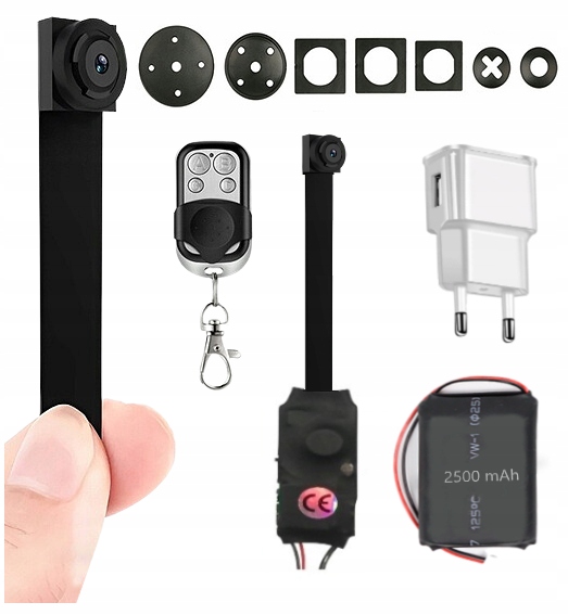 Mini Špionážní Kamera Pro Skrytí Full Hd Na Dálkové Ovládání Dlouhá Výdrž Bonus
