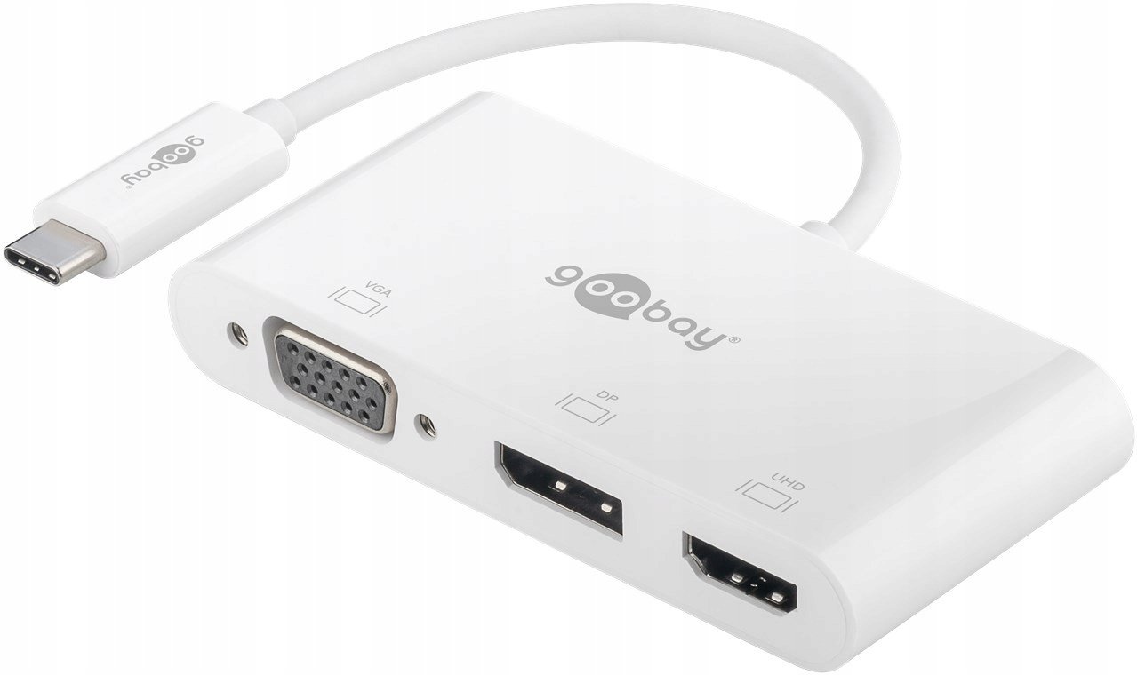 Víceportový adaptér Usb-c Vga+dp+hdmi