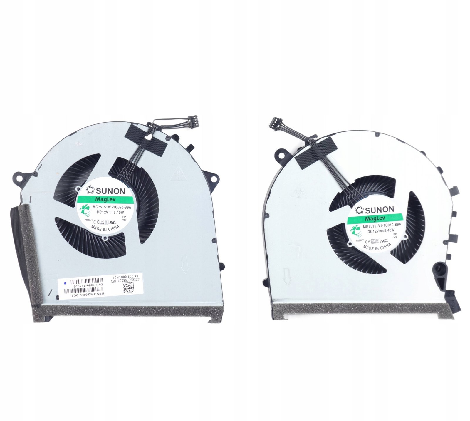 Ventilátory pro Hp Omen 17-CB Rtx Cpu Gpu 15.5 mm 17CB L62866-001