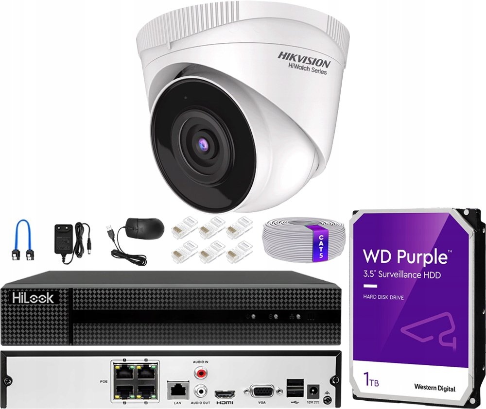 Monitorovací sada Hikvision HWI-T240H(2.8mm) PoE Kit