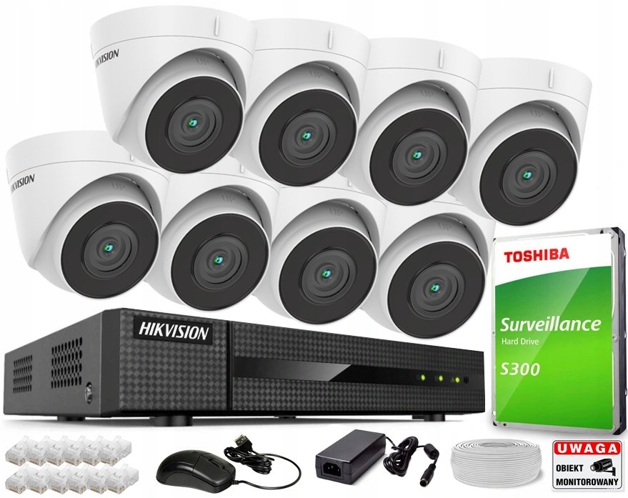 Monitorovací sada Hikvision Cctv KIT-IPCAM-T/B4 Poe