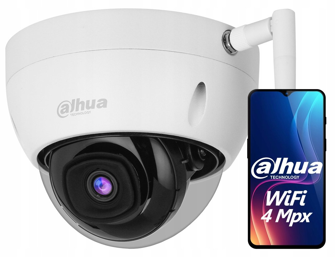 WiFi klopová kamera Dahua IPC-HDBW1430DE-SW-0280B Ip 4Mpx venkovní