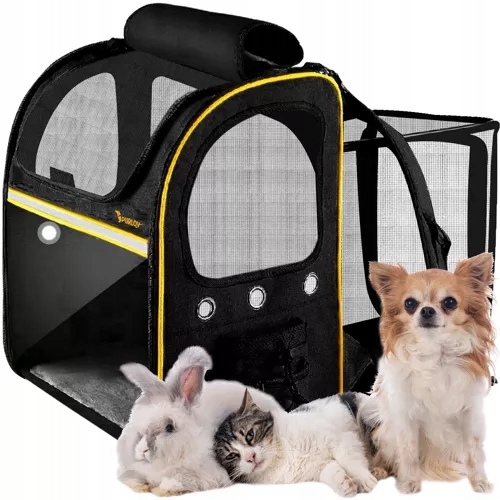 Batoh Přepravka pro psa kočku Cestovní taška Rozkládací Průhledný