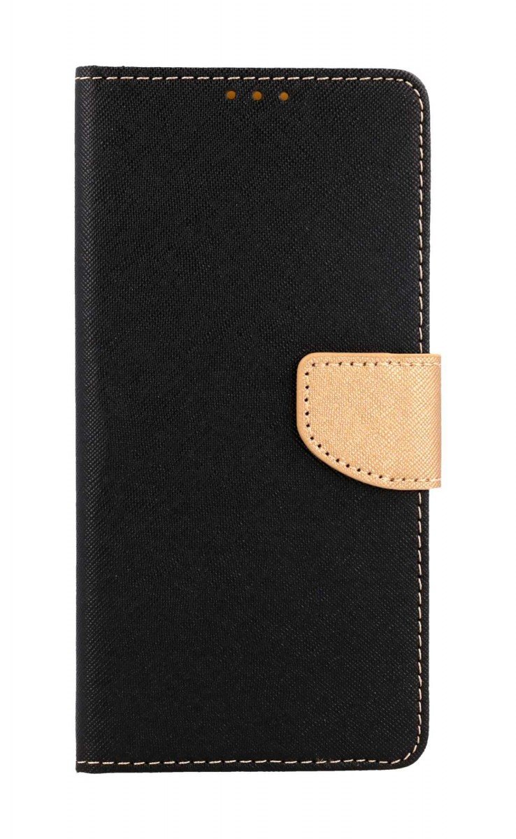 Pouzdro TopQ Xiaomi Redmi 13C knížkové černo-zlaté 120381
