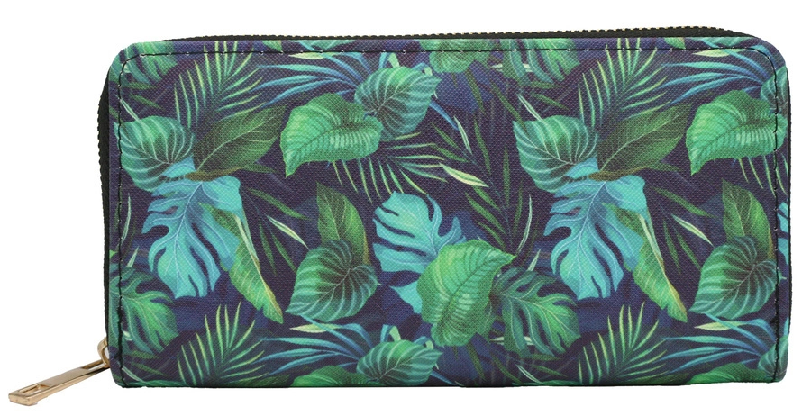 Cedar Dámská kožená peněženka Platecutter modro-zelená One size
