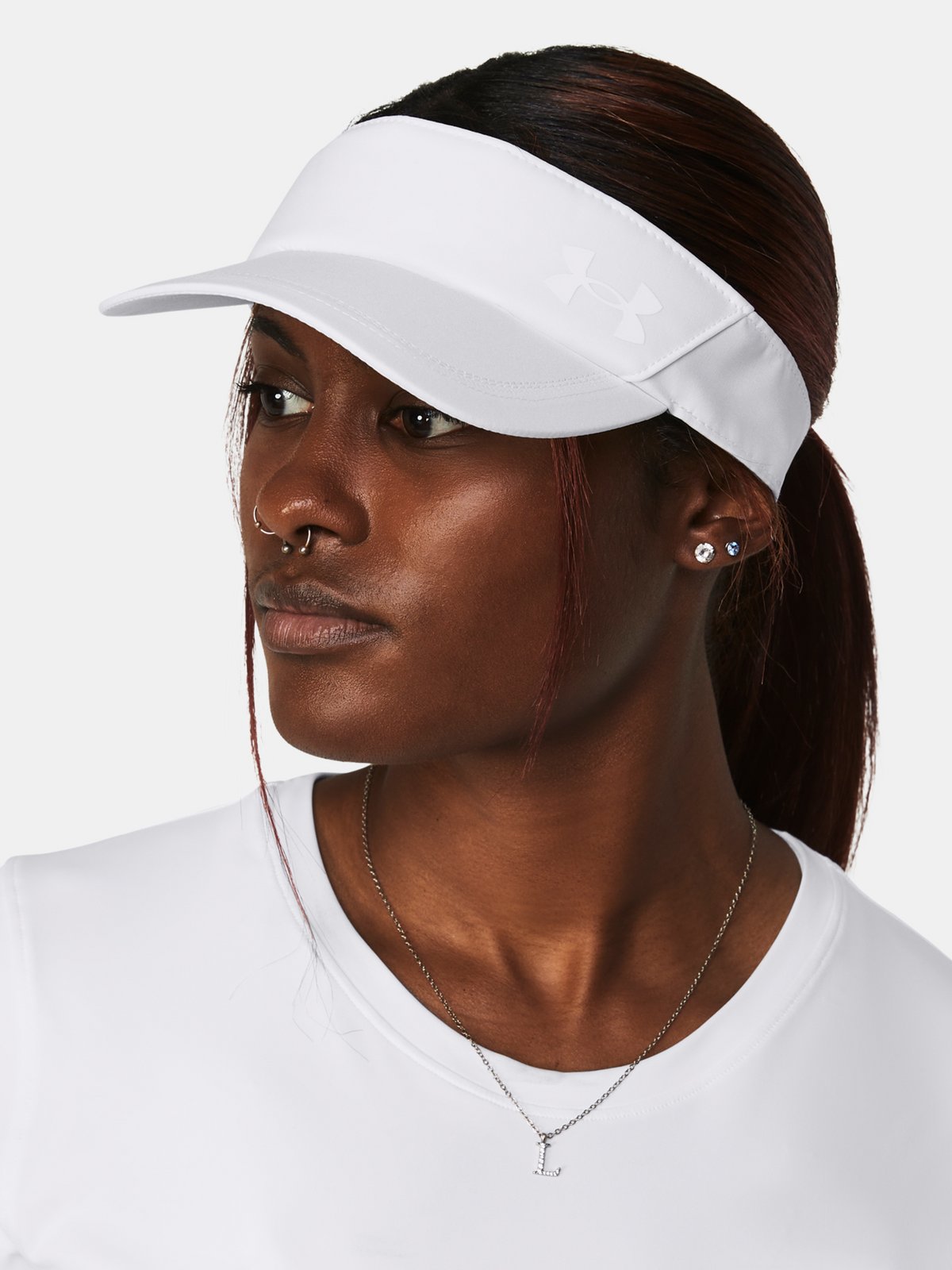 Under Armour Kšiltovka W Iso-chill Launch Visor-WHT - Dámské