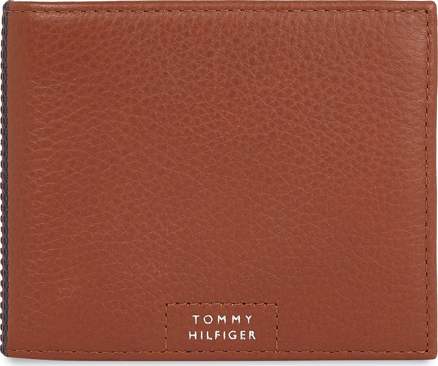 Velká pánská peněženka Tommy Hilfiger Th Prem Leather Flap & Coin AM0AM12189 Warm Cognac GTY