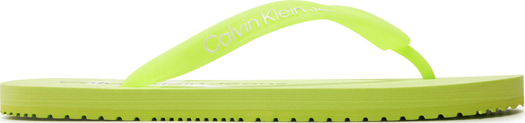 Žabky Calvin Klein Jeans Beach Sandal Monologo Tpu YW0YW01246 Lime Sorbet/Bright White 0IK