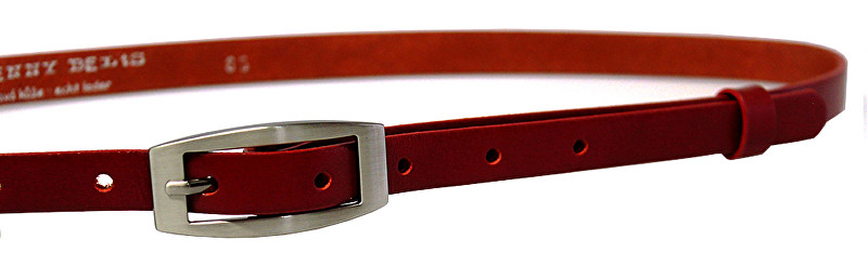 Penny Belts Dámský kožený opasek 15-2-93 red 100 cm