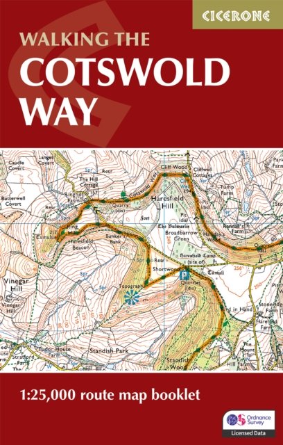 Cotswold Way Map Booklet - 1:25,000 OS Route Mapping(Paperback / softback)