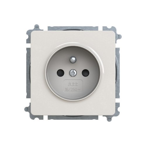 ABB Swing (L) zásuvka světle šedá 6619G-A06357 S1 bezšroubová s clonkami
