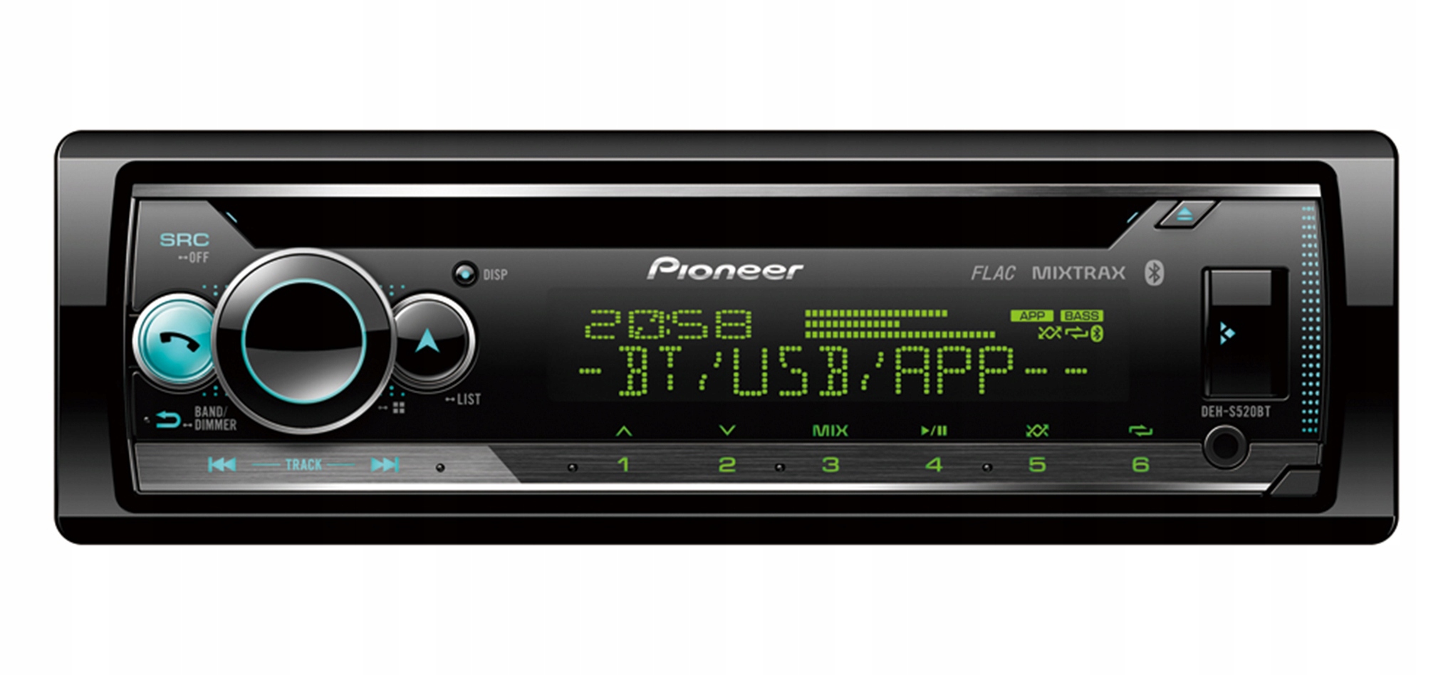 Pioneer DEH-S510BT DEH-S520BT Bluetooth CD autorádio MP3 VarioColor