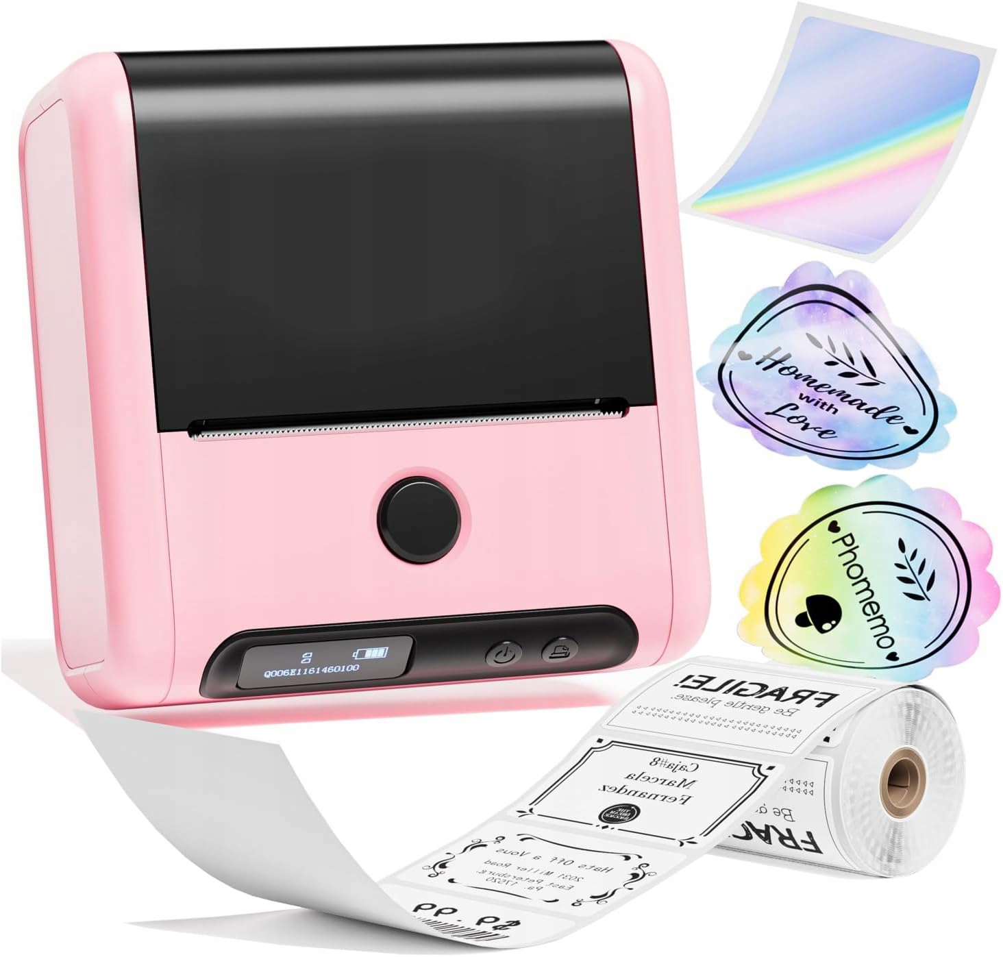 Phomemo M200 Mini Termální tiskárna na etikety Samolepící etikety Bt