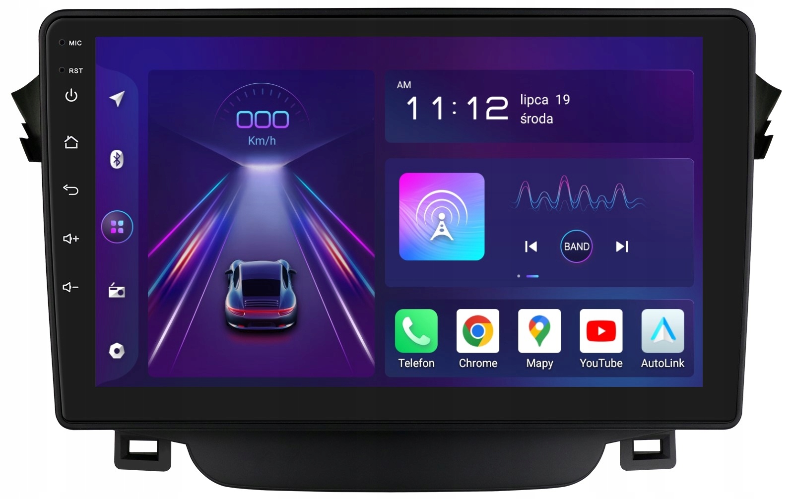 Navigace 2DIN Radio Android Hyundai I30 2 II 8/256 Gb Dsp Carplay Lte